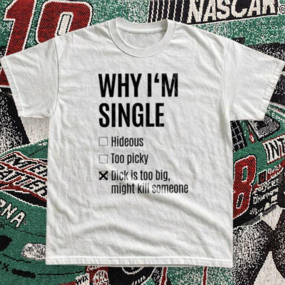 Why IM Single Graphic Tee White Unisex